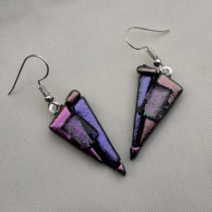 Purple tack fused triangles ED11purple