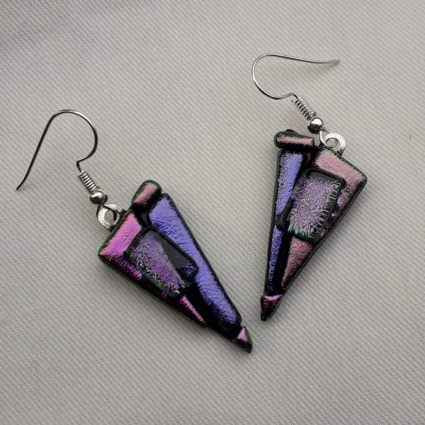 Purple tack fused triangles ED11purple