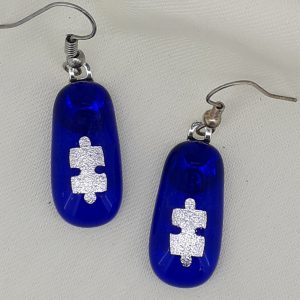 Etched jigsaw earrings EDE02jig